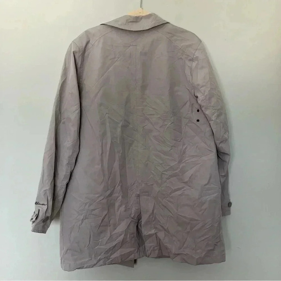 NWOT Eddie Bauer light grey down liner plaid lining jacket - Picture 9 of 11